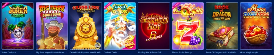 BassBet Casino játékok