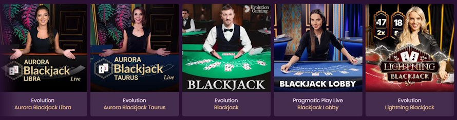 Bizzo Casino Blackjack játékok
