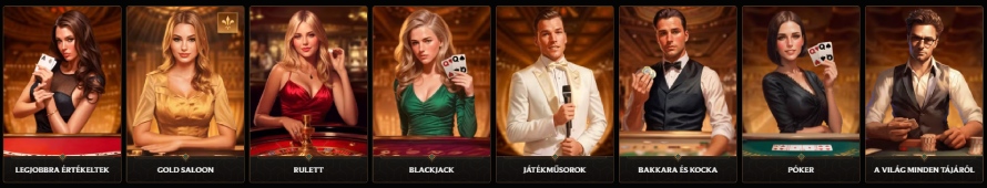 CrownPlay Casino élő játékok