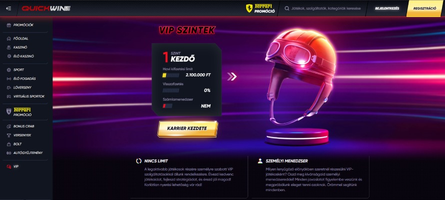 QuickWin Casino VIP program