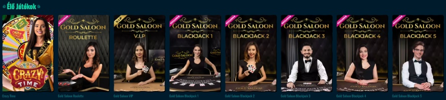 Spinanga Casino élő játékok