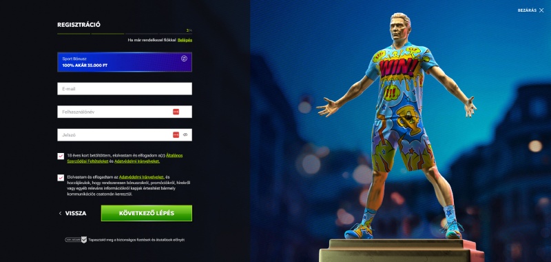 RTbet regisztráció